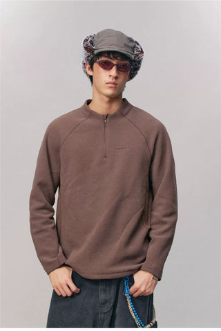 [Monterest] Honeycomb Fleece Half-Zip Pullover