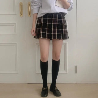 Checked skirt