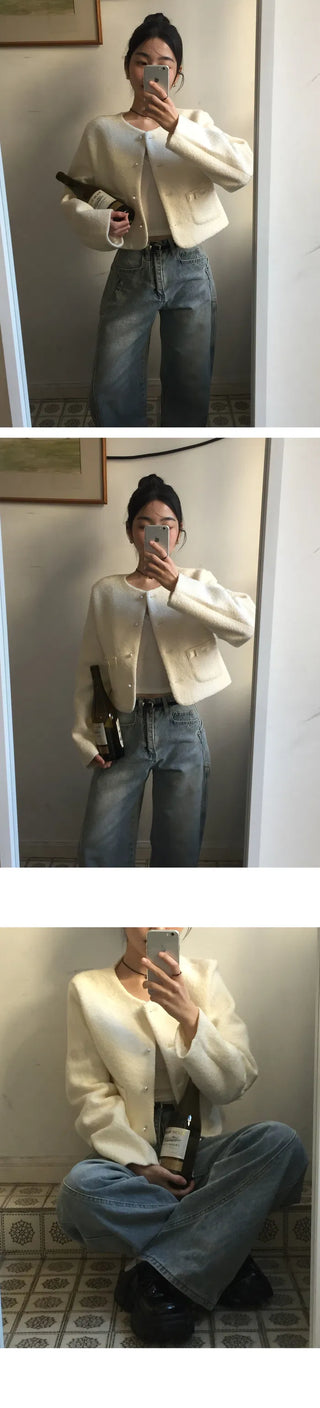 Planning Brand Side Pocket Split Line Wide Denim - 4 Colors