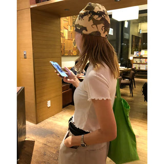 Cropped Frill Half-Sleeve T-Shirt