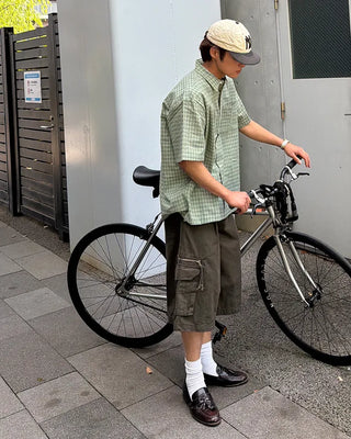 Cargo zip shorts
