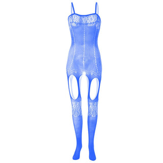 Lace net suspender solid cami bodystocking