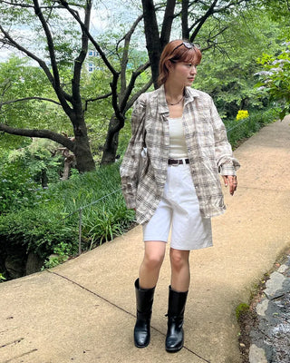 Checked overshirt