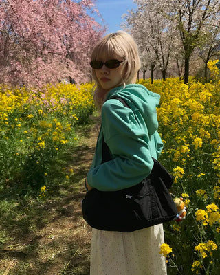 Oversized Basic Zip Hoodie