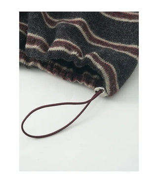 Two-tone button anorak knit