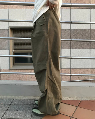 Nylon wide Joker pants