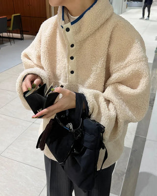 Warm Button Fleece Anorak