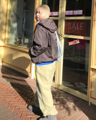 Drawstring Check Jumper