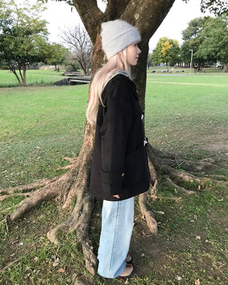 Duffle half coat