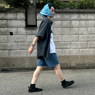 Basic Oversized Short-Sleeve Shirt