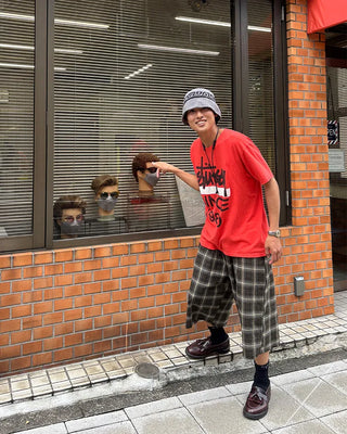 Checked Bermuda Pants