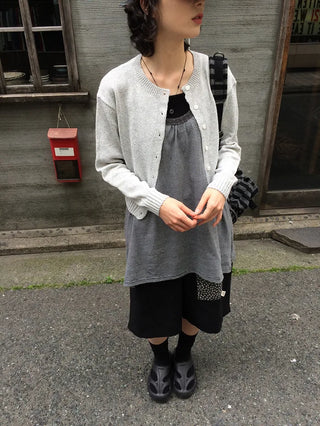 Linen long-sleeved cardigan