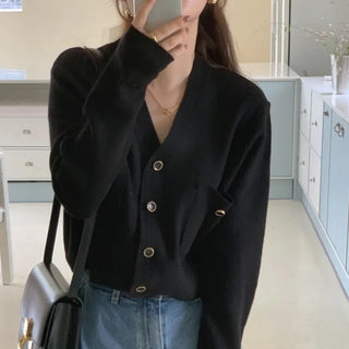Lawson Cropped V-Neck Cardigan
