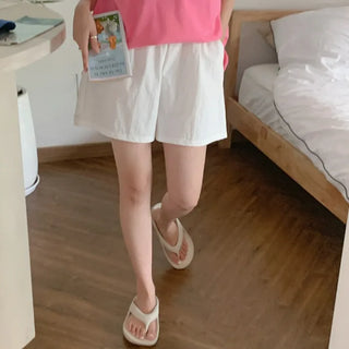 Cream Banding Half Pants