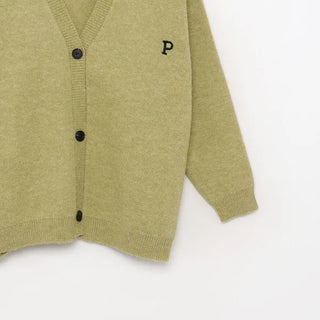 P Lettering Cardigan