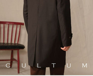 [CULTUM] Wool Blend Waterproof Mac Coat