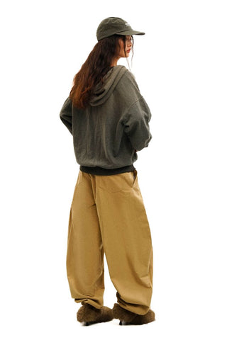 [Moromoro2] Contrast Striped Hooded Cardigan  Set