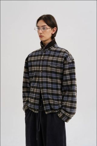 [MASONPRINCE] Plaid Brushed Cotton Jacket