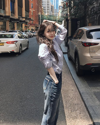 Premium Wash Straight Denim Pants