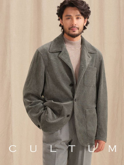 [CULTUM] Velvet French Blazer Jacket