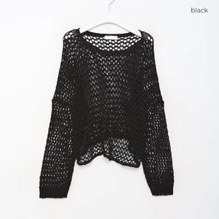 Perforated Cropped Knit