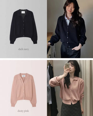 (7 colors) Color Cardigan