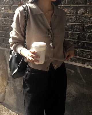 (7 colors) Color Cardigan