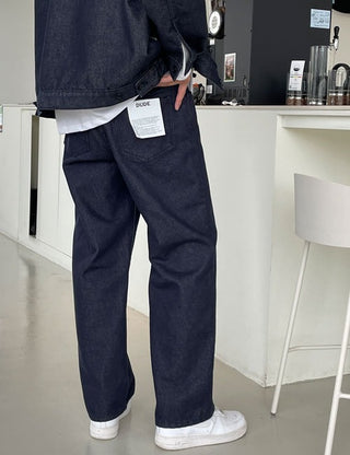 Nerf Half-Banding Raw Denim Pants (2 colors)