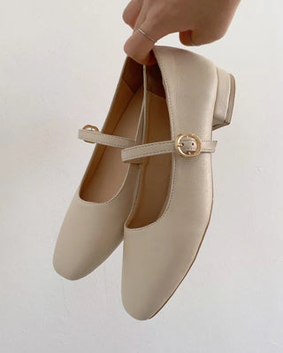 2779 Mary Jane Square Flat Shoes (4 colors)