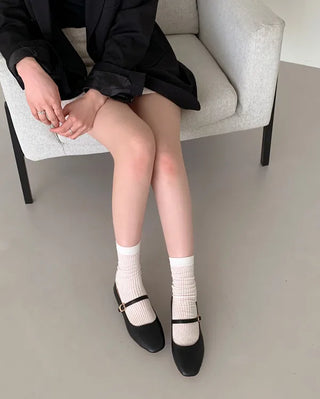 2779 Mary Jane Square Flat Shoes (4 colors)