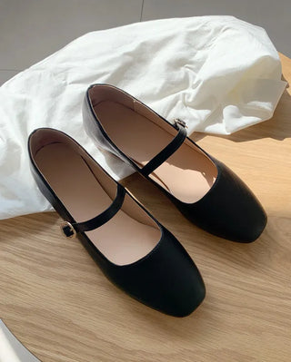 2779 Mary Jane Square Flat Shoes (4 colors)