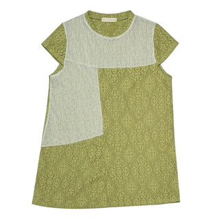 [3 colors] Corsage Lace T-shirt