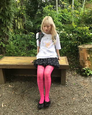 Loose-fitting printed short-sleeved T-shirt
