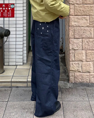 (Unisex) Pocket Star Denim Pants