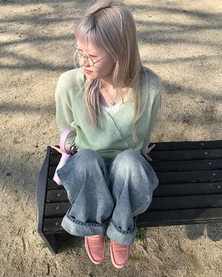 See-through cardigan