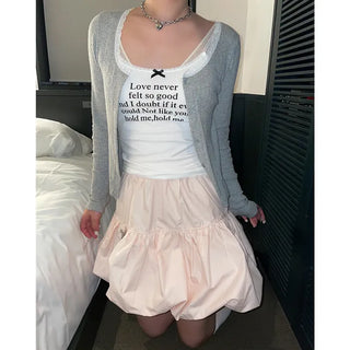 Nylon pumpkin skirt