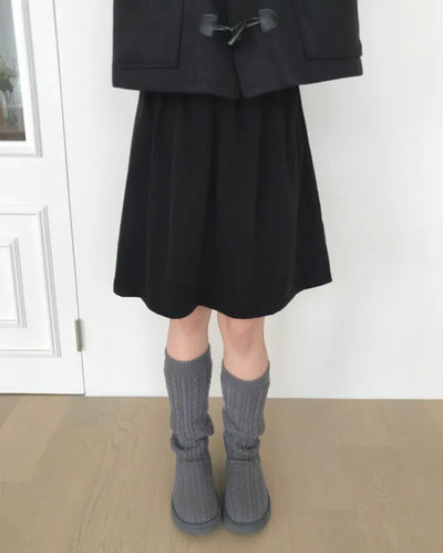 FLARE MIDI SKIRT (2color)