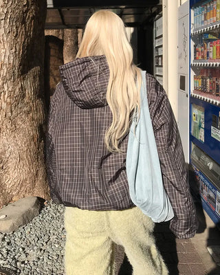 Drawstring Check Jumper