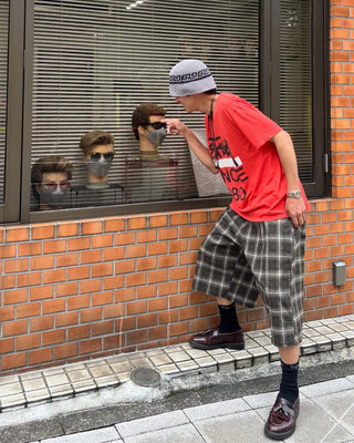 Checked Bermuda Pants