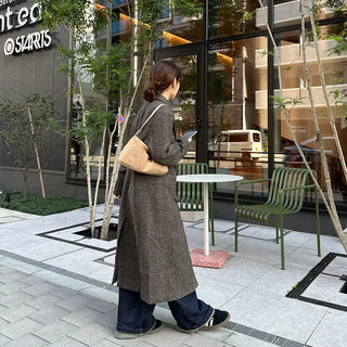 Suede tote bag