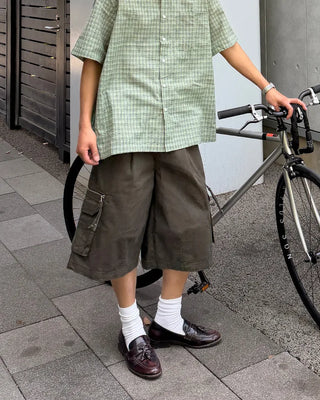 Cargo zip shorts