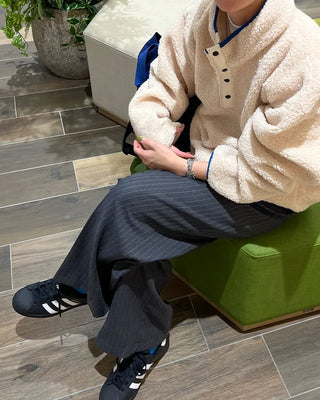 Warm Button Fleece Anorak
