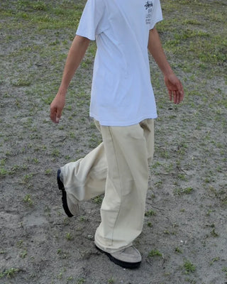 Herringbone Wide Curve Pants
