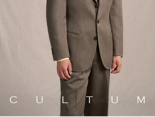 [CULTUM] 1930s Wool Blend Stripe Suit Set