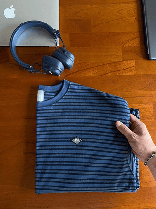 Vintage Pascal Striped Ribbed T-shirt