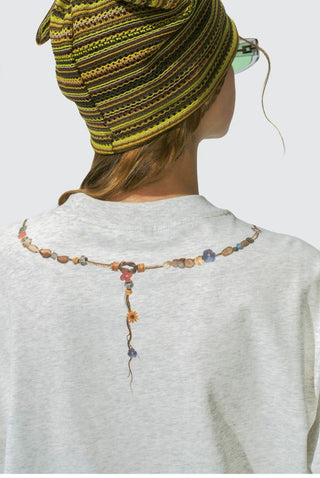 [Monterest] Necklace Print Embroidered Relaxed Tee