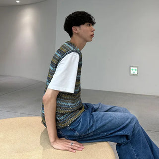 Colored knit vest