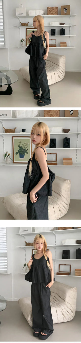 Raw jumpsuit set - 2 colors