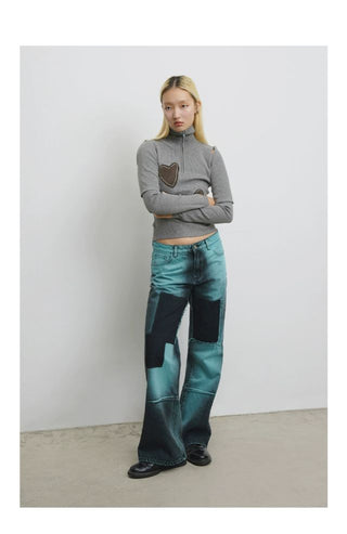 CONP Low-Rise Bootcut Jeans (Blue)