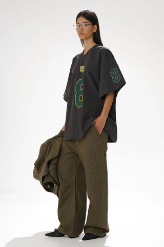 [MASONPRINCE] 380G Heavyweight Cotton V-Neck Jersey Tee